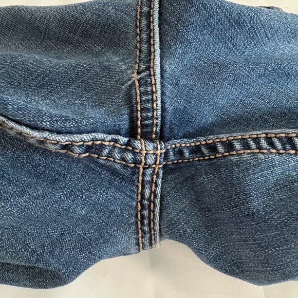 Wranglers Women W26 Bootcut Custom Rhinestone Pocket Stretch Western Jeans Y2K - Picture 11 of 16